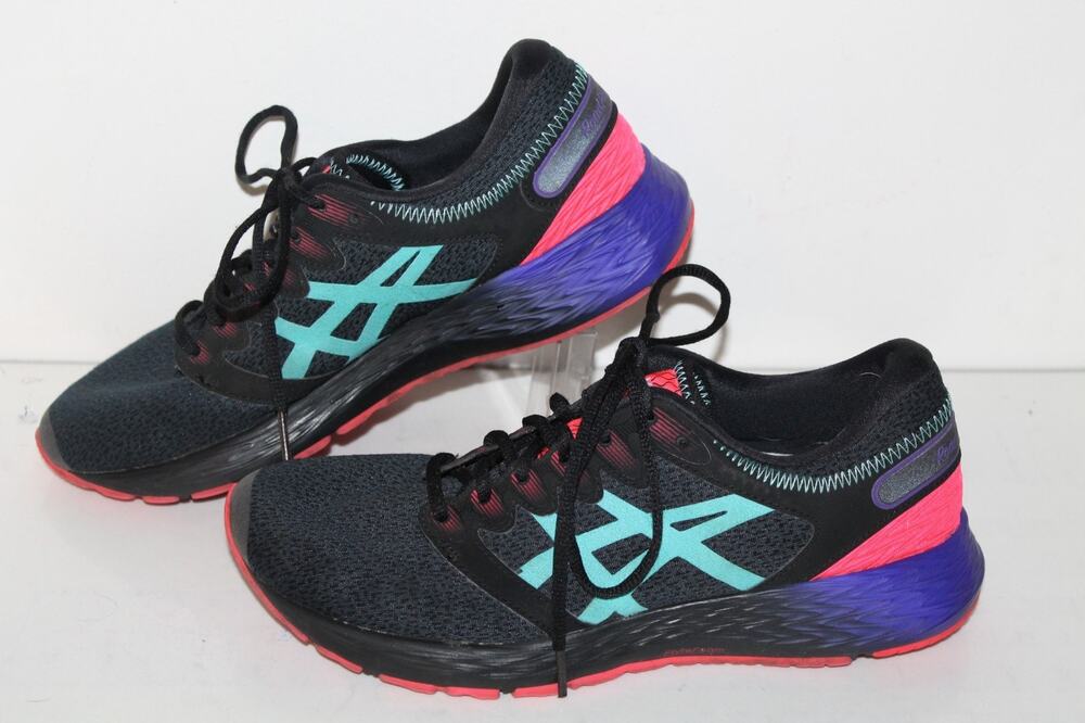 Asics Roadhawk FF2 Twist Running Shoes, 1012A520, Blk/Blue/Pink, Womens Size 10
